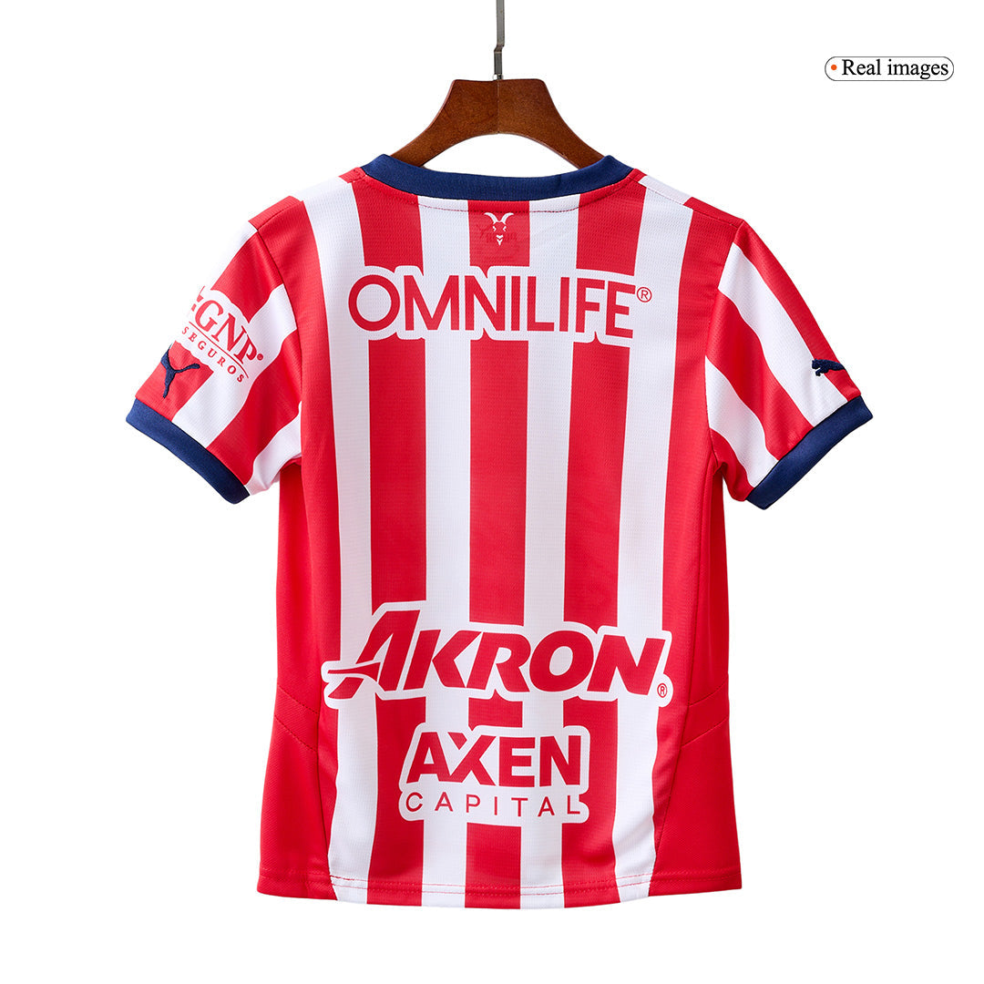 Kids KIT Chivas de Guadalajara Home Jersey 2024/25