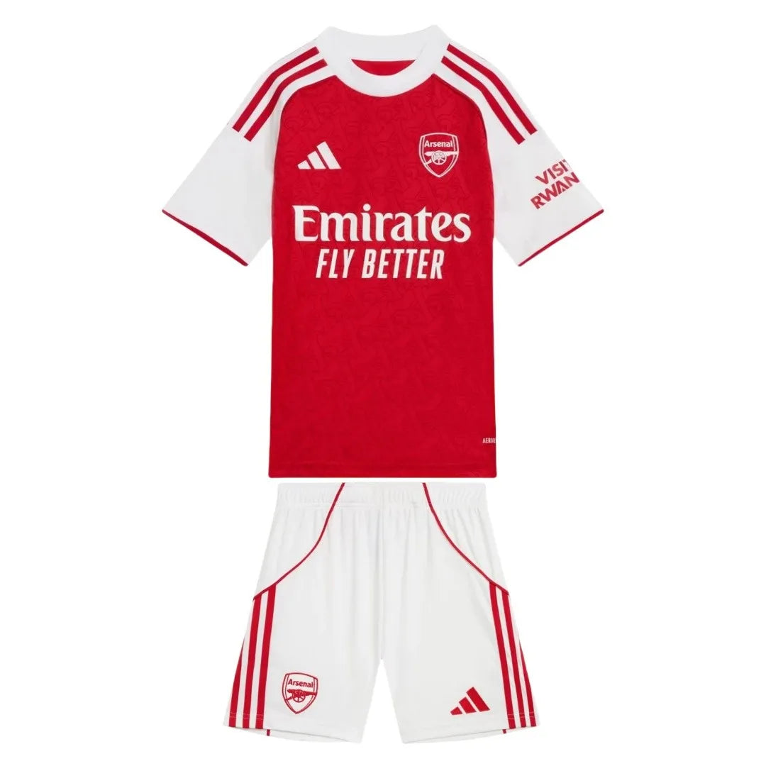 Kids Arsenal Home Kit 2025/26 - Red and White