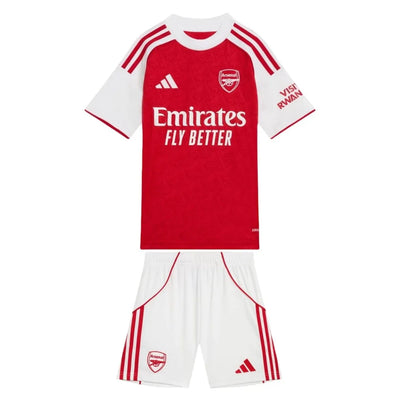 Kids Arsenal Home Kit 2025/26 - Red and White