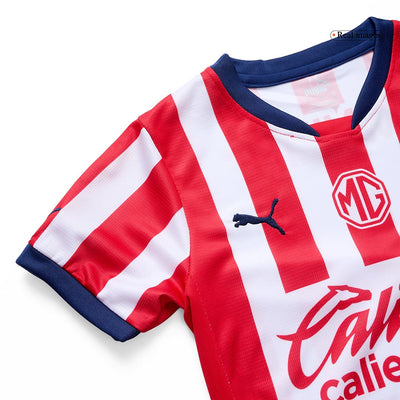 Kids KIT Chivas de Guadalajara Home Jersey 2024/25