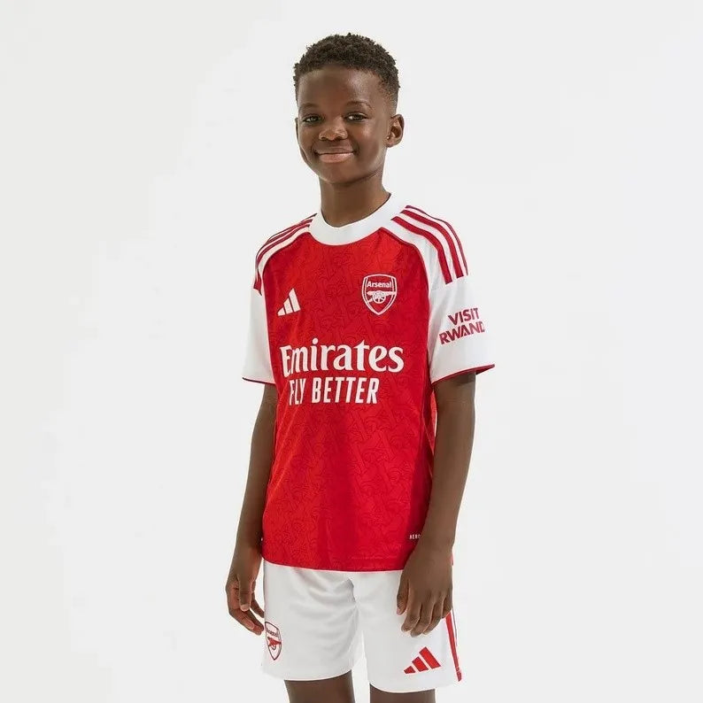 Kids Arsenal Home Kit 2025/26 - Red and White