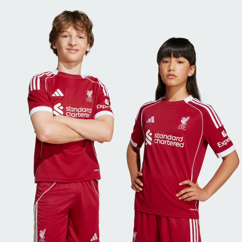 Kids Liverpool Home Kit 2025/26 - Red