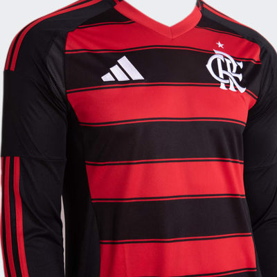 Camisa Flamengo Manga Longa 2025 - Personalização e Patch Copa do Brasil GRÁTIS 🎁