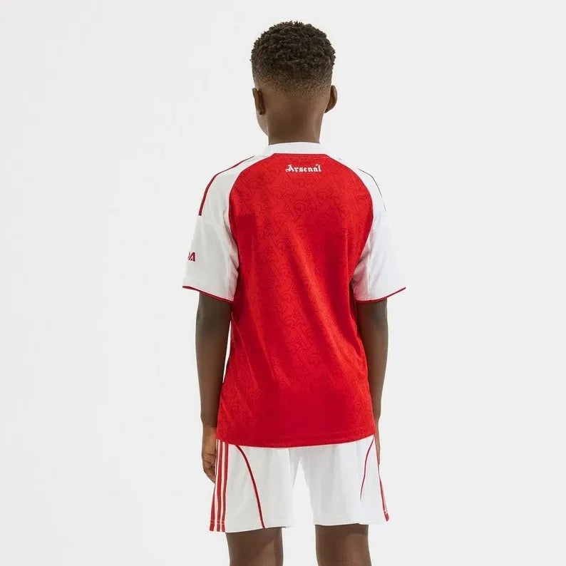 Kids Arsenal Home Kit 2025/26 - Red and White