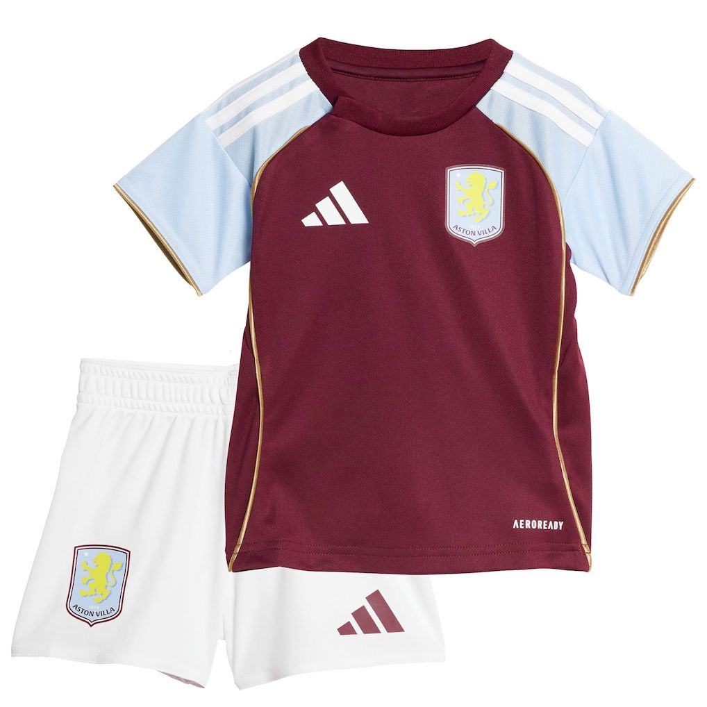 Kids Aston Villa Kit 2025/26