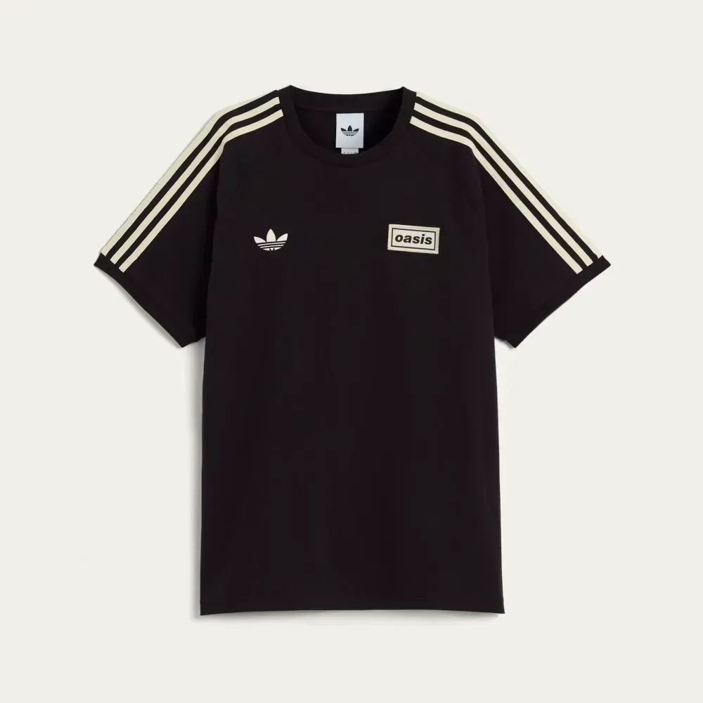 Oasis x adidas Camiseta Tour 3-Stripes Black