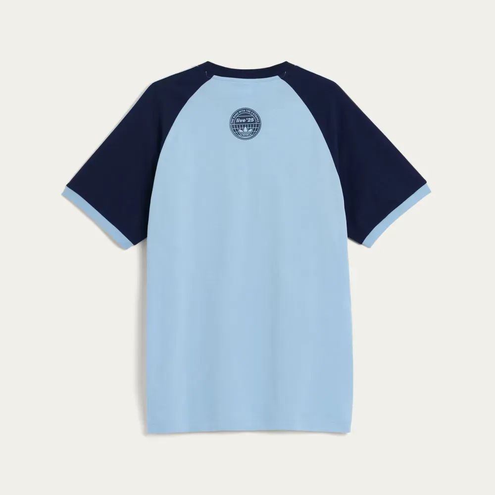 Oasis x adidas Camiseta Tour 3-Stripes Blue