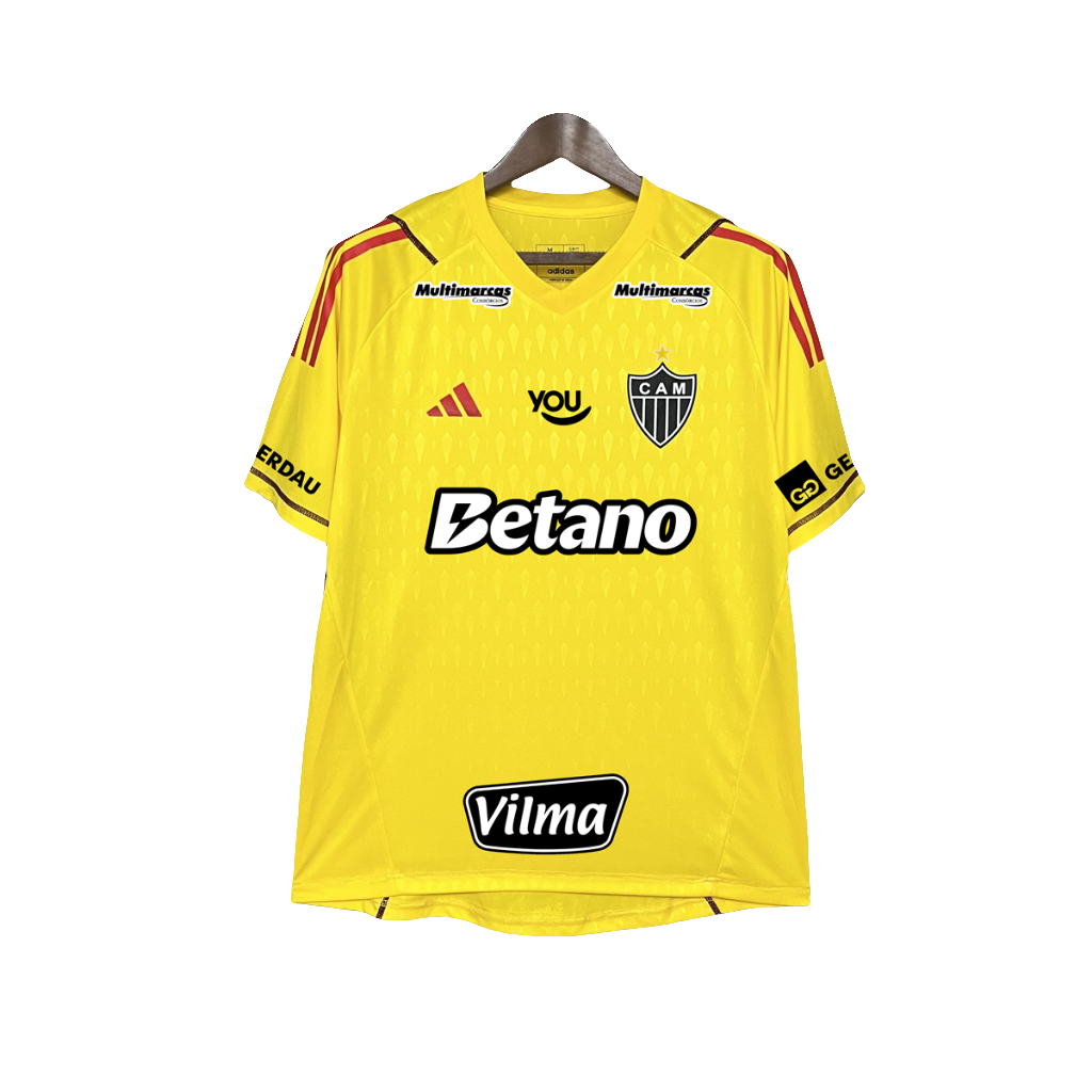 Atletico Mineiro 24/25 Goalkeeper Jersey - Yellow - All Sponsors - Fan Version