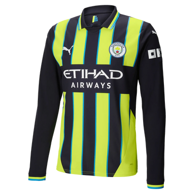 #9 Haaland Manchester City Away Jersey 2024/2025 Long Sleeve